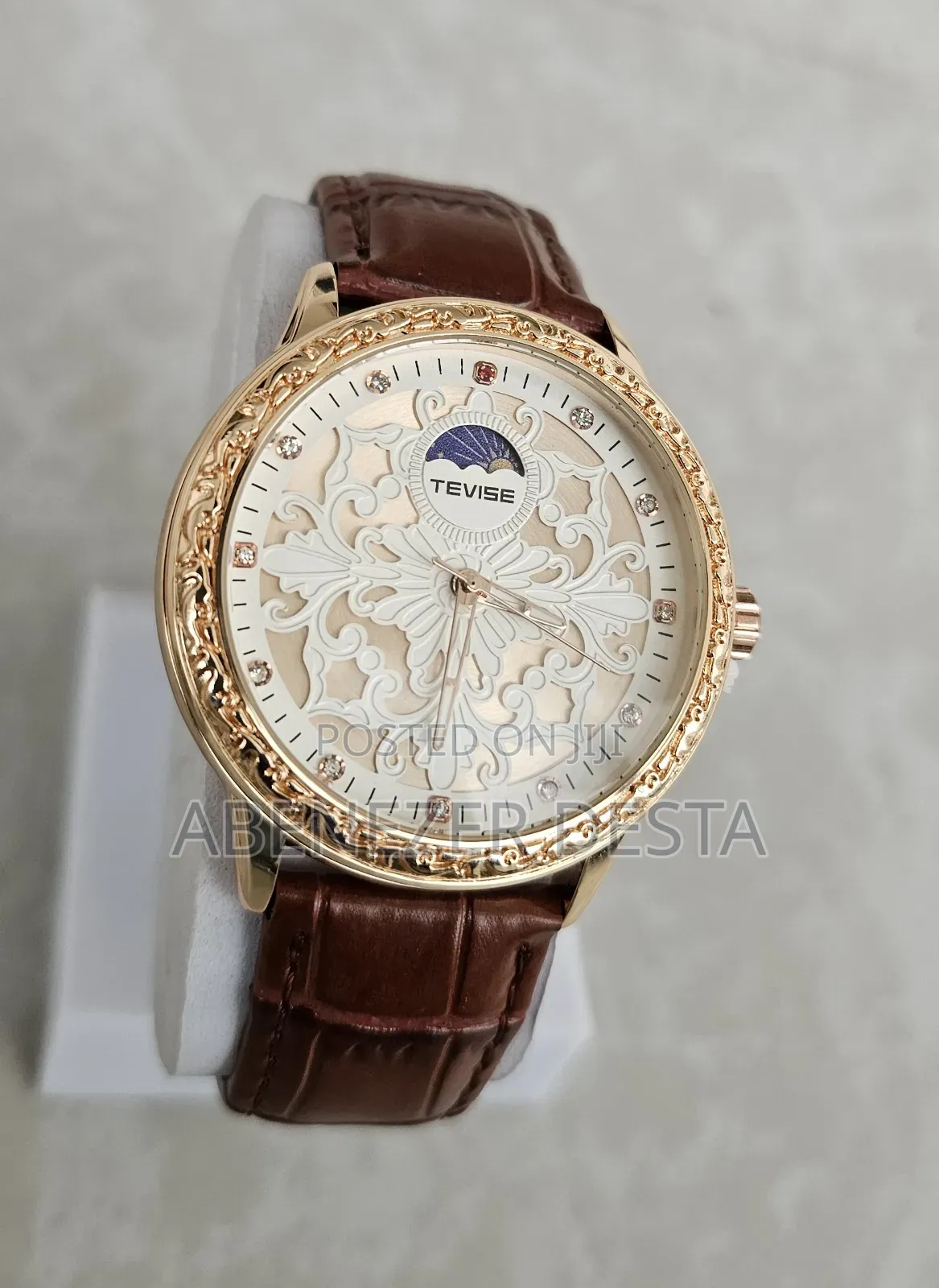 Tevise Leather Automatic Luxury Watch