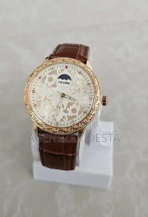 Tevise Leather Automatic Luxury Watch