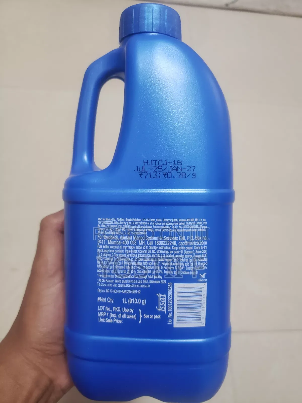 Parachute Coconut Oil