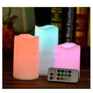 Photo - 3 Color-Changing Flameless Pillar Candles