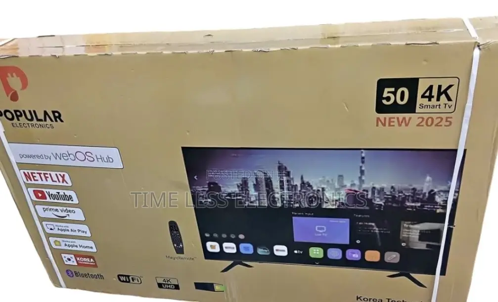 Popular 50” Smart Android Tv – Brand New 2025 Model!