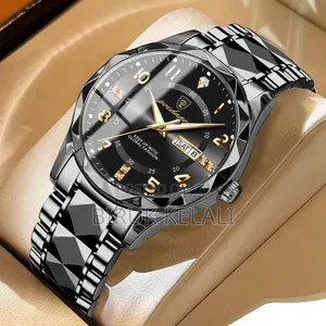 Poedagar Luxury Man Wristwatch Waterproof Luminous Watch