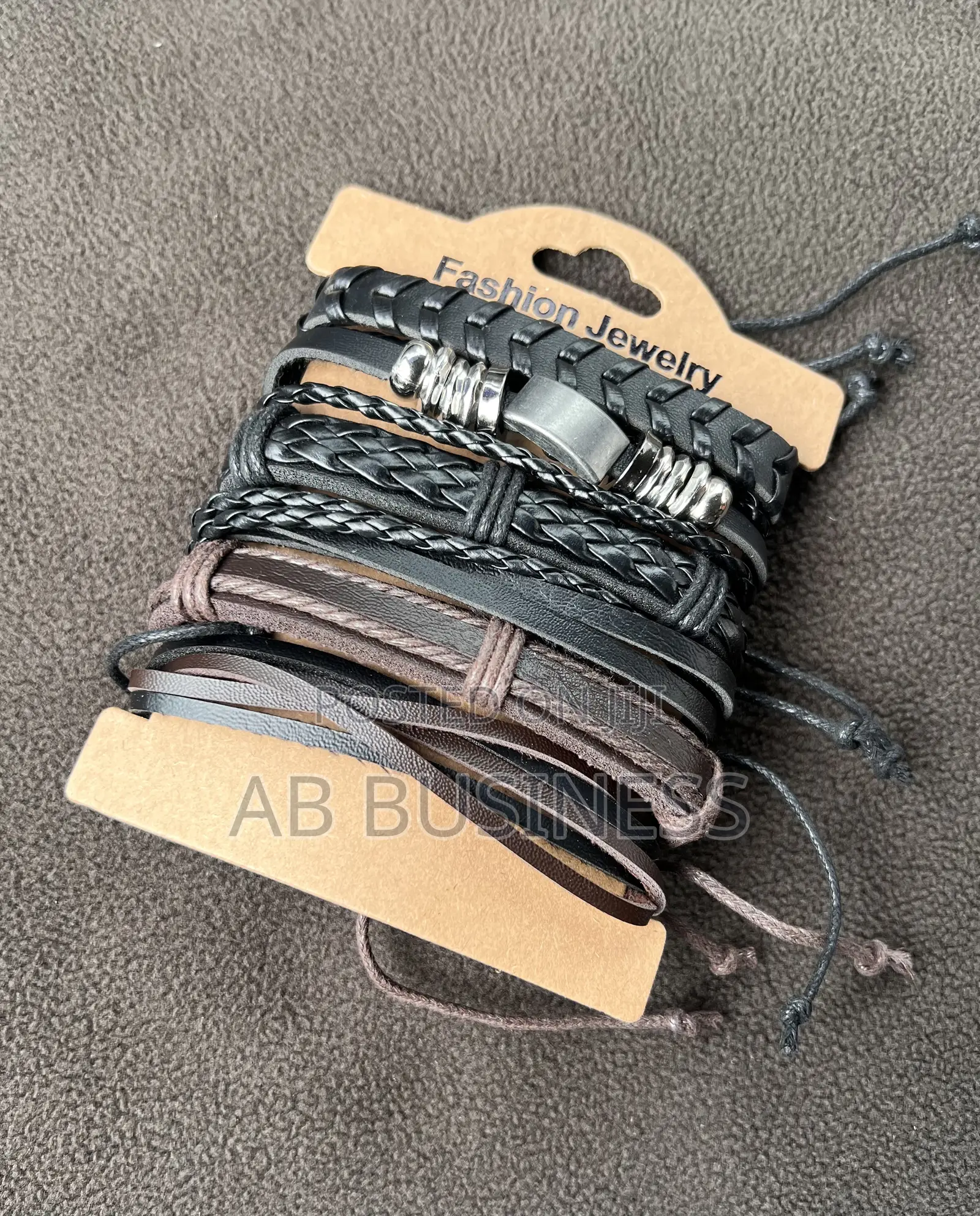 Braided Leather Bracelets Got Amen/Women Set