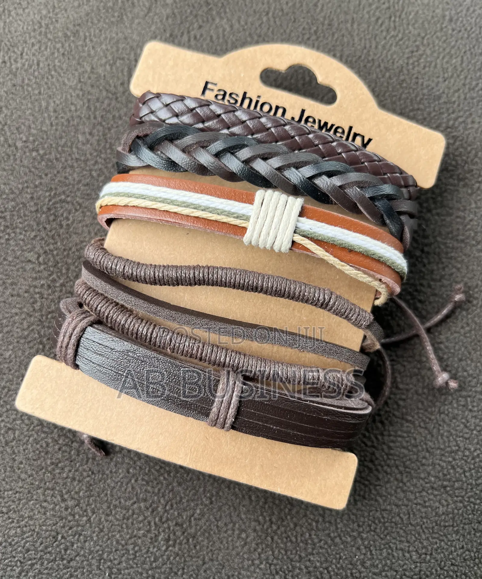 Braided Leather Bracelets Got Amen/Women Set