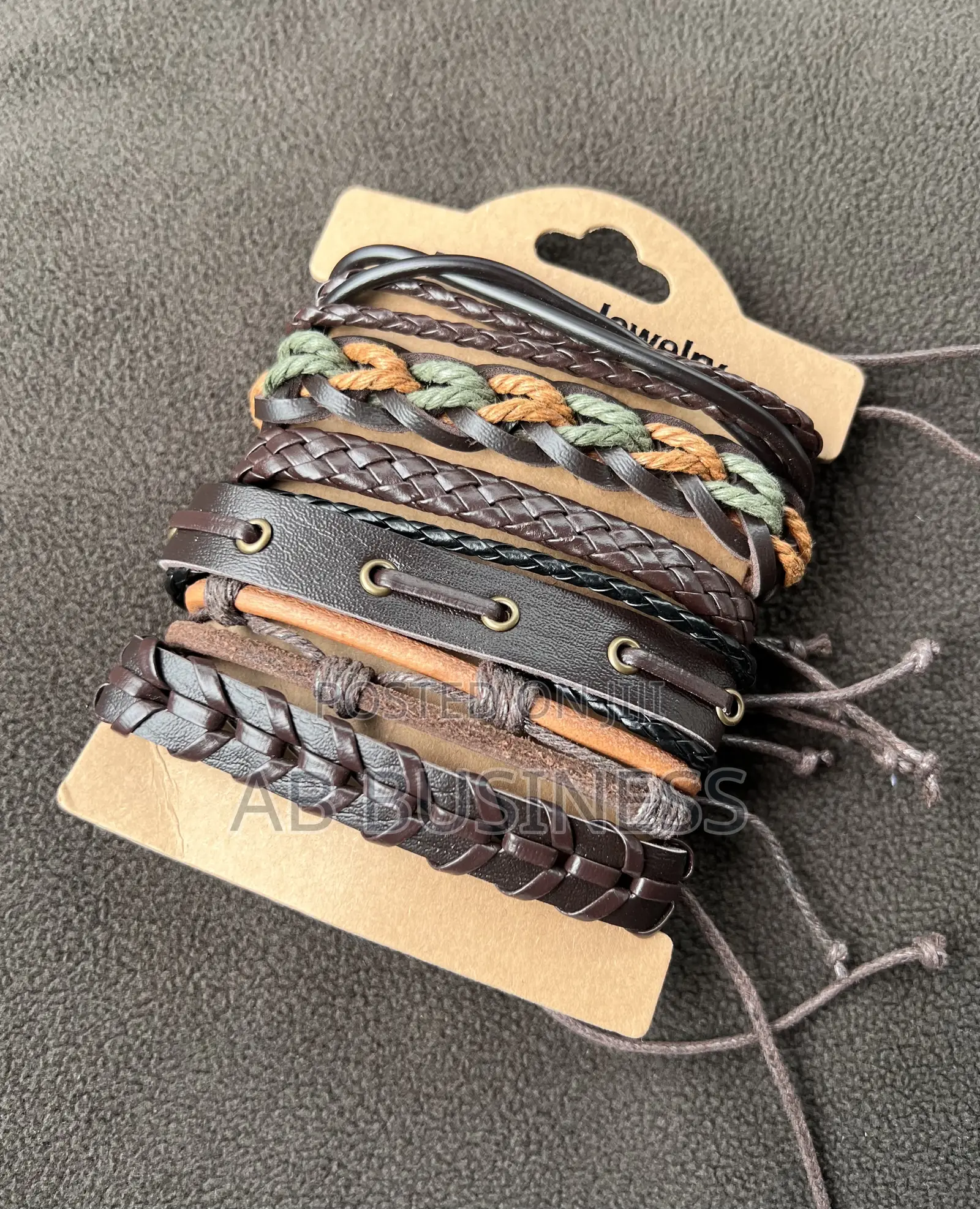 Braided Leather Bracelets Got Amen/Women Set