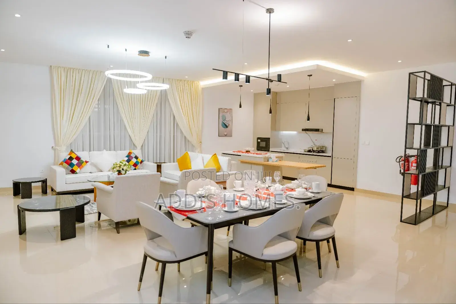 Furnished 3bdrm Apartment in Bole for rent