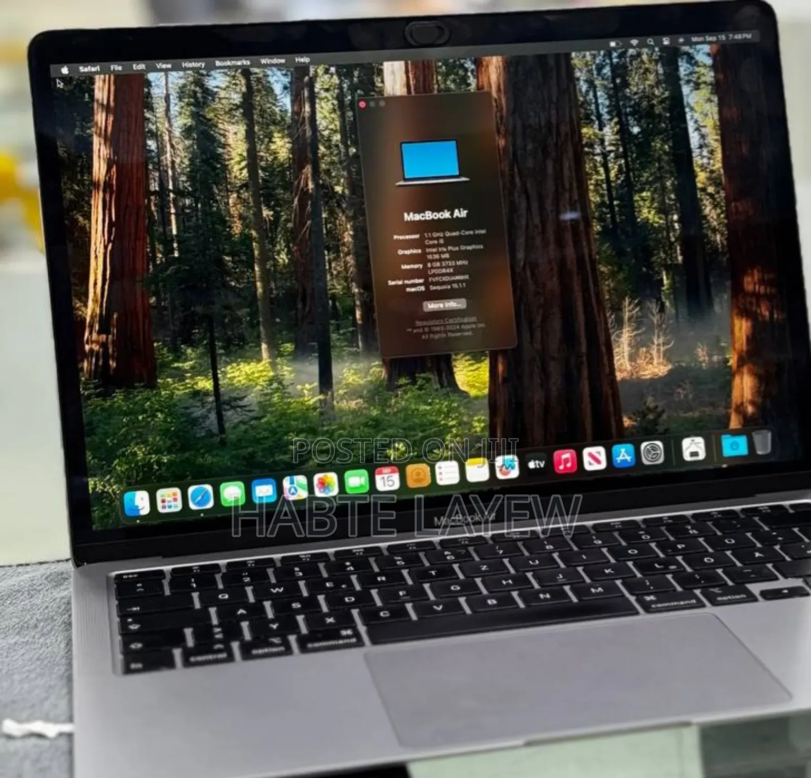 New Laptop Apple MacBook Air 2020 M1 8GB Intel Core I5 SSD 256GB