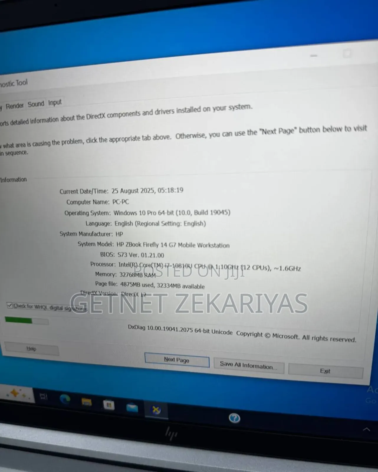 New Laptop HP ZBook 15 32GB Intel Core I7 SSD 512GB