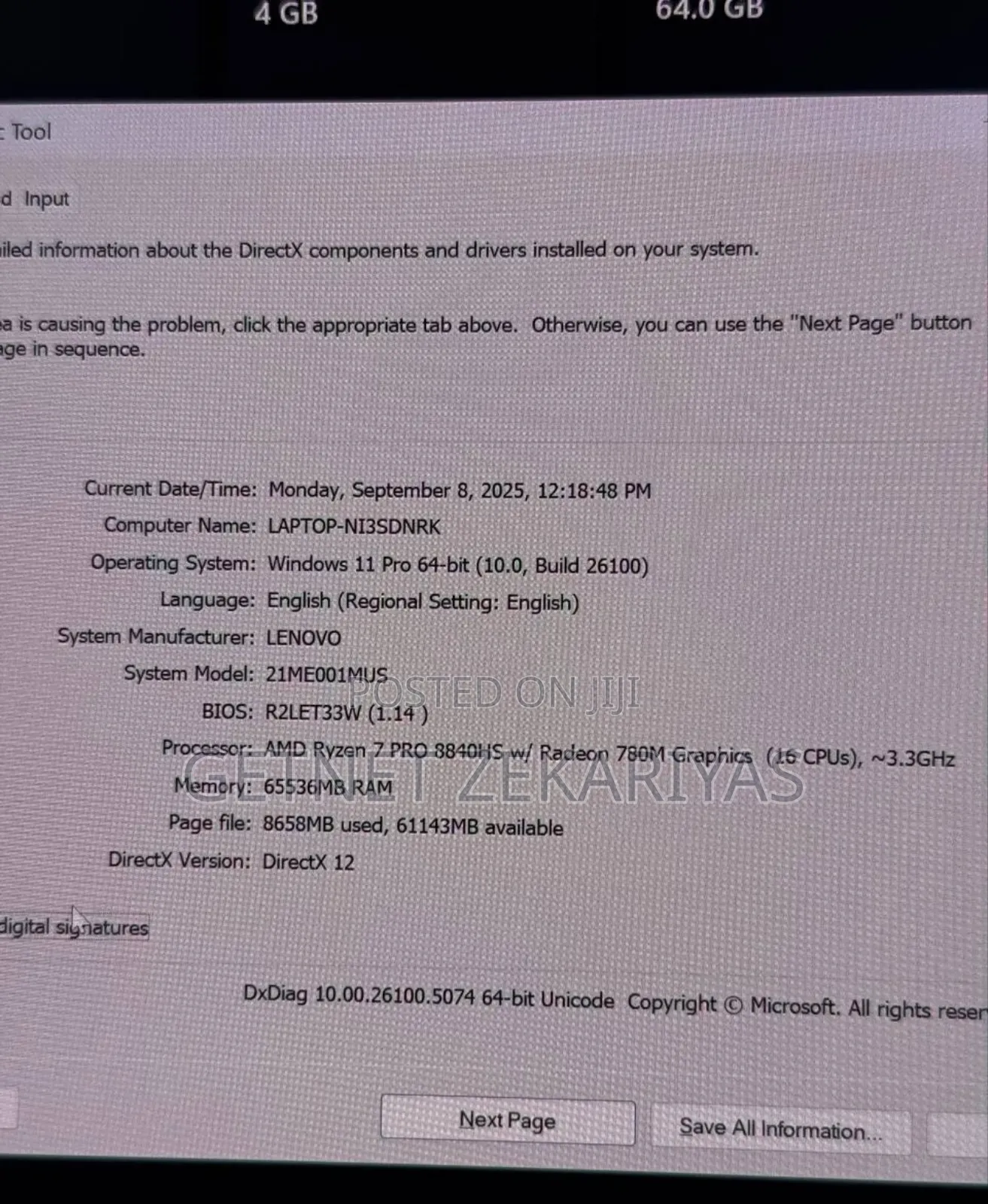 New Laptop Lenovo Thinkpad P14s 64GB AMD Ryzen 7 SSD 1T