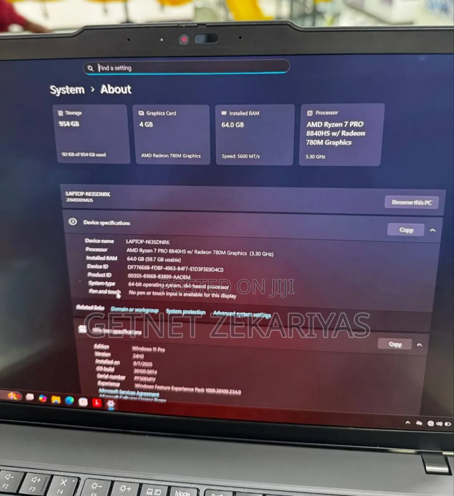 New Laptop Lenovo Thinkpad P14s 64GB AMD Ryzen 7 SSD 1T