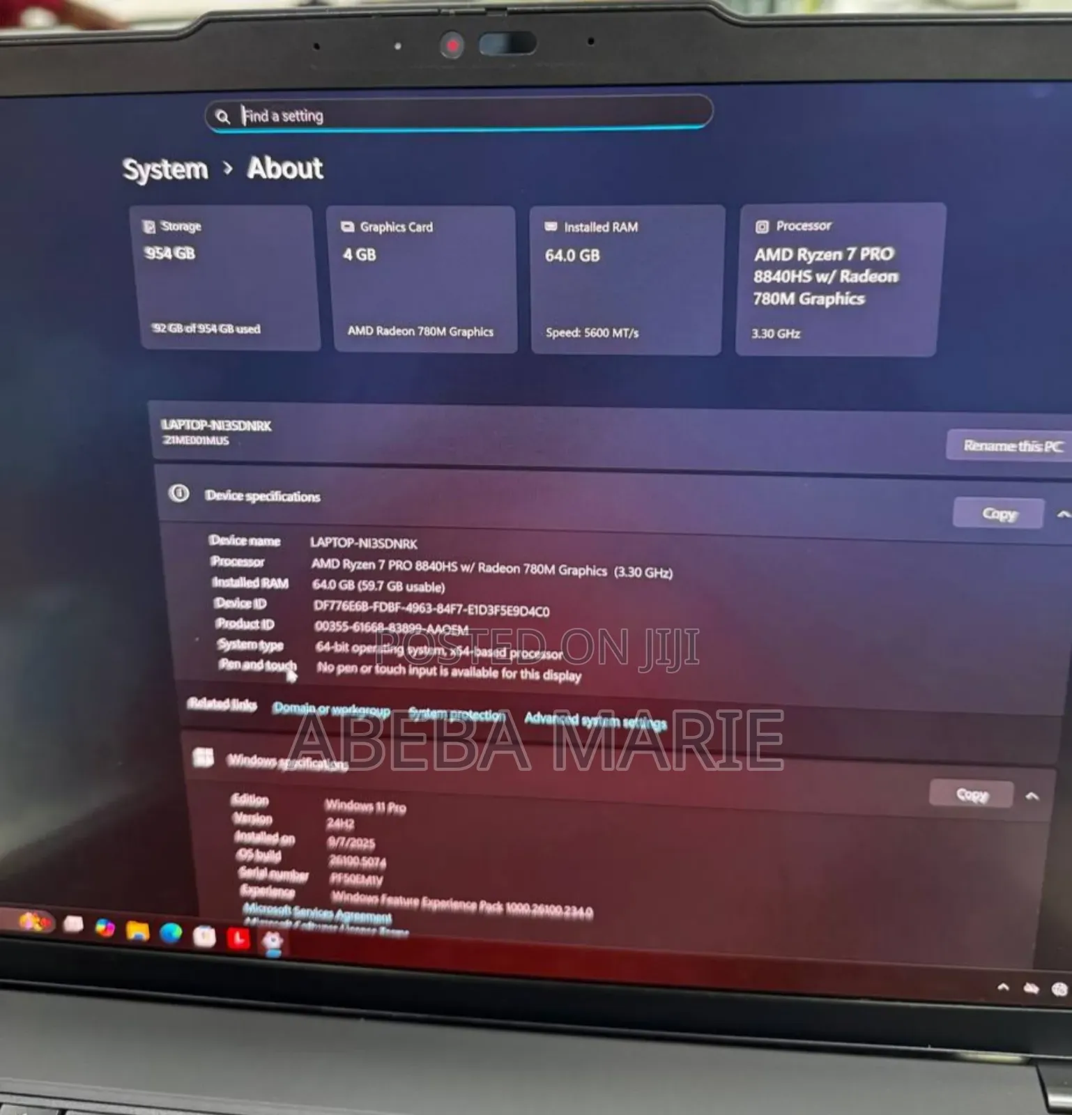 New Laptop Lenovo Thinkpad P14s 64GB AMD Ryzen 7 SSD 1T