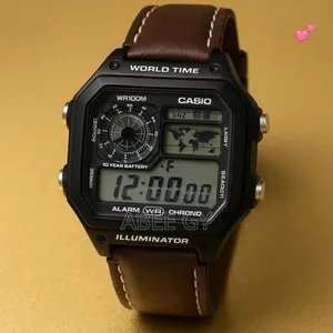 *Casio*
*Features:-*
• Digital Display: Shows Time, Date,