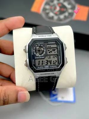 *Casio*
*Features:-*
• Digital Display: Shows Time, Date,