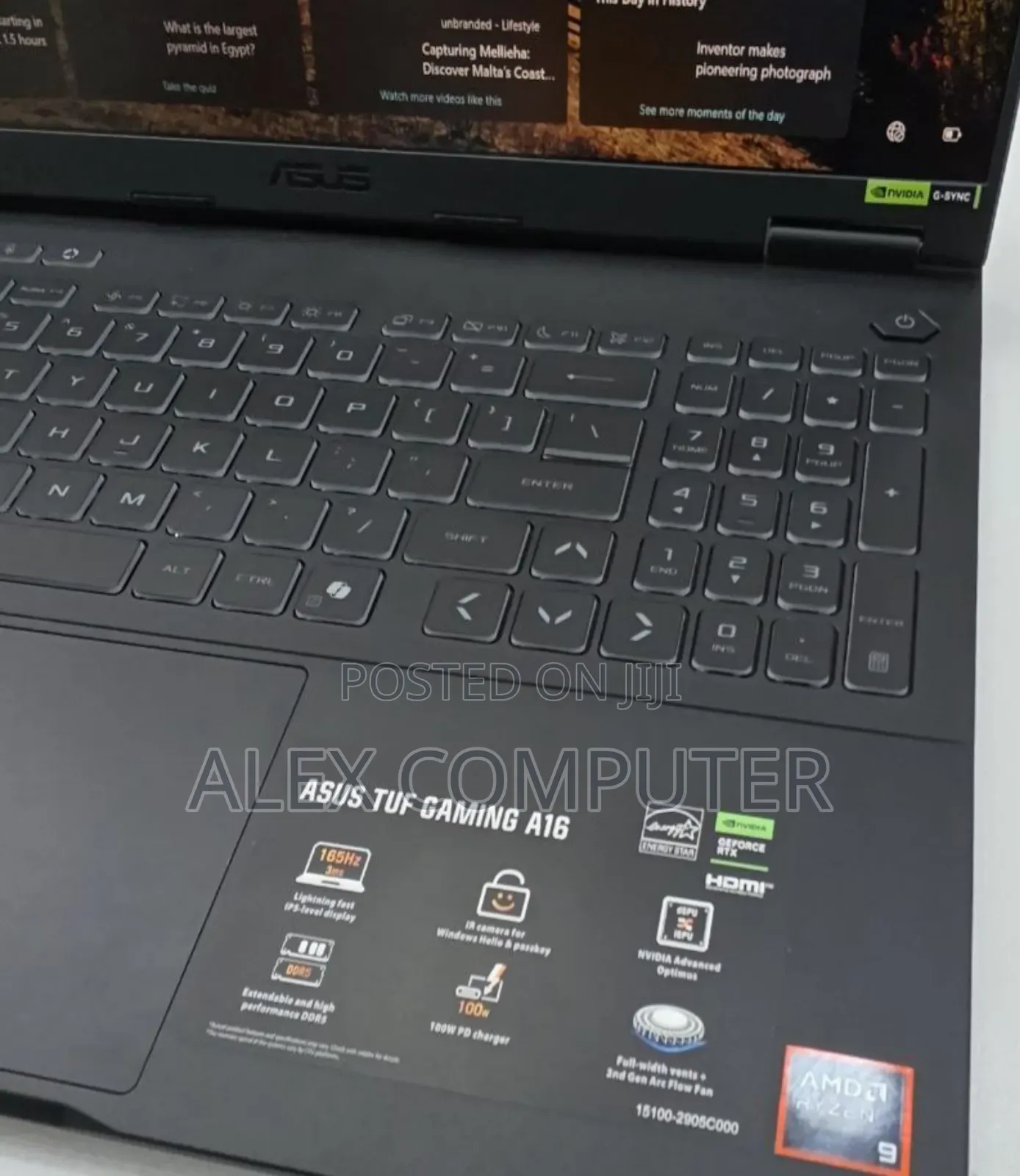 New Laptop Asus TUF Gaming A15 32GB AMD Ryzen 9 SSD 1T