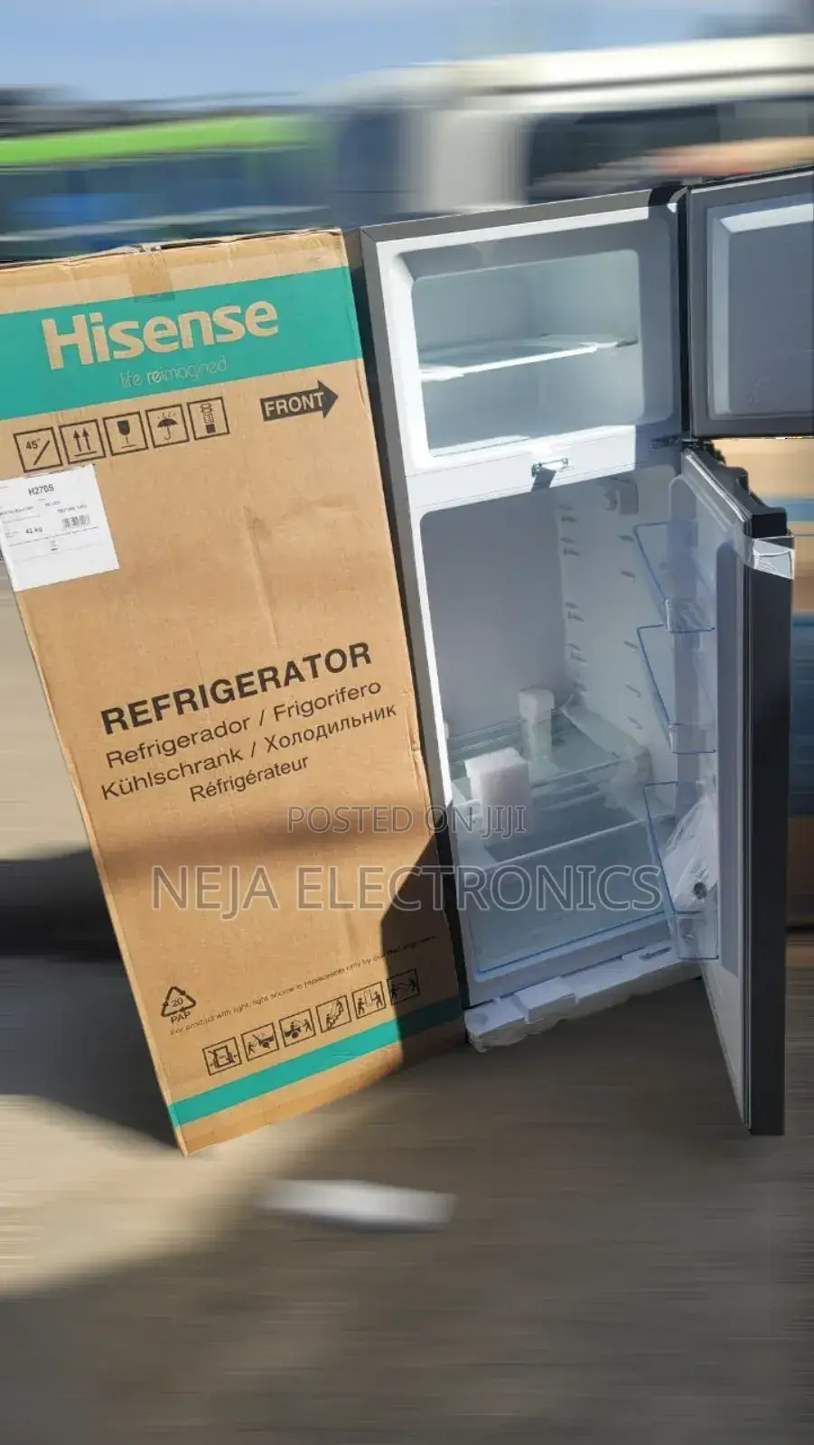 Hisense Refrigerator 204 Liters Top Fridges Delivery