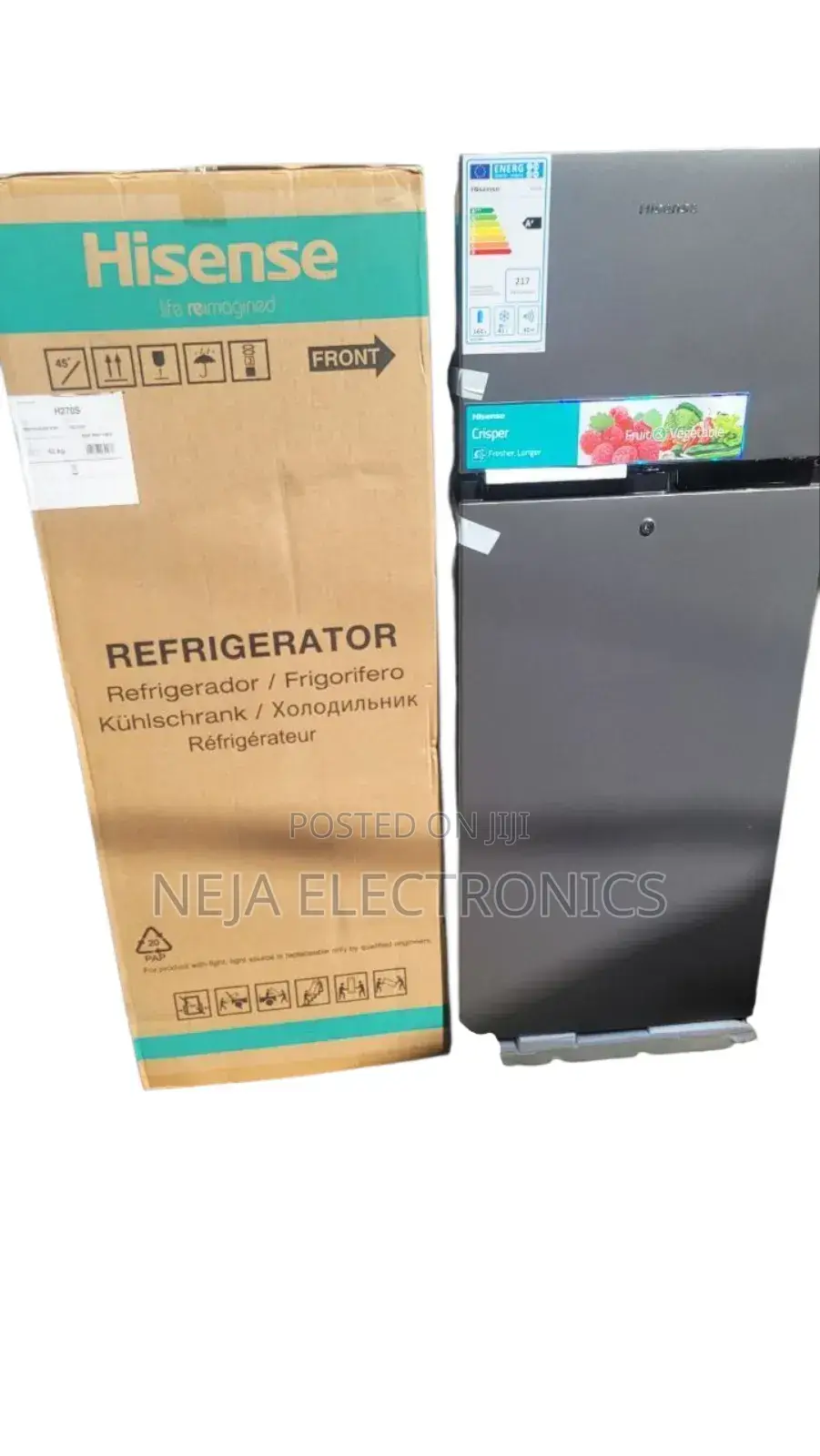 Hisense Refrigerator 204 Liters Top Fridges Delivery