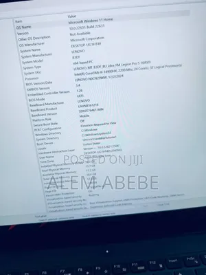 New Laptop Lenovo Legion 5 16GB Intel Core i9 SSD 1T