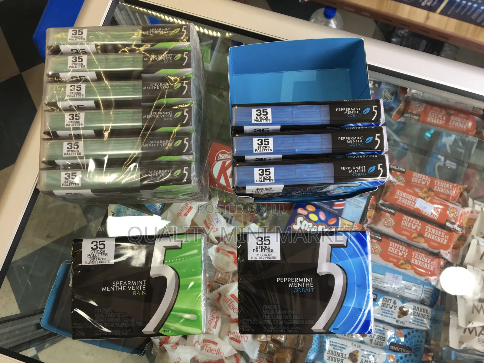 5 Spearmint Menthe Verte Rain Five Gum. Imported From Canada