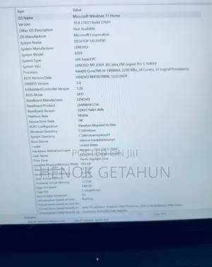 New Laptop Lenovo Legion 5 16GB Intel Core i9 SSD 1T