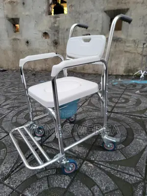 Toilet Chair糰二seat Back, Bathroom Support潯፴wheels Built in Toilet