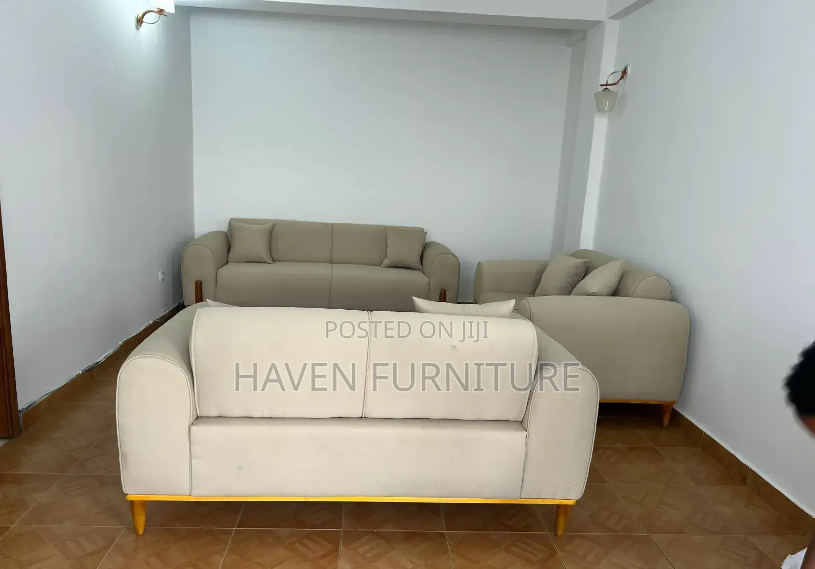 7 Seat With Blue Grey Sofa