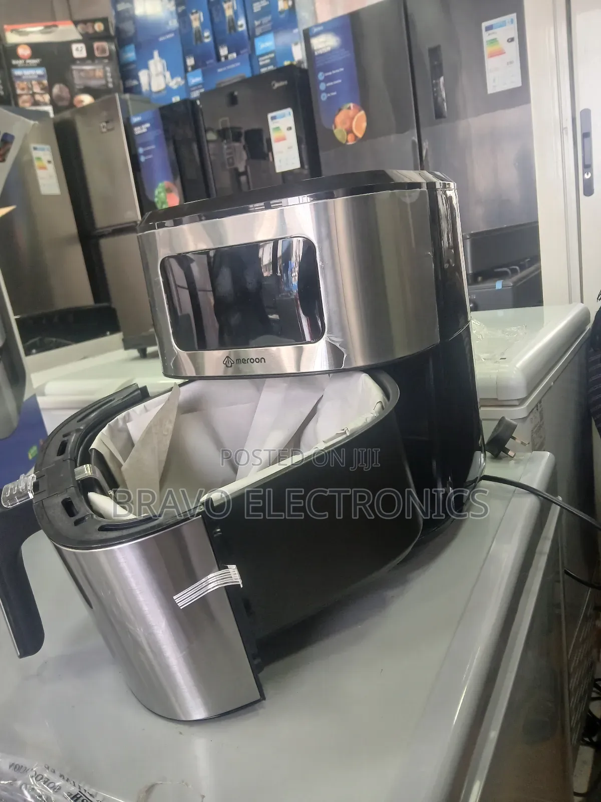 Meroon 6.5l Stainless Steel Air Fryer – Big Capacity, Oil-Free 