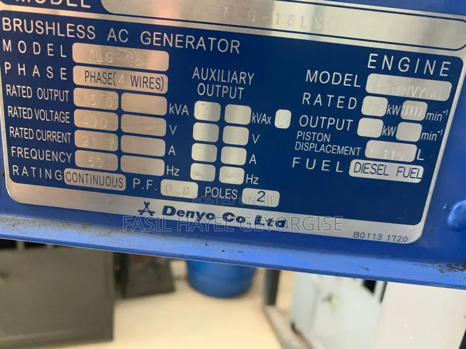 Silent Generator (Used for Home