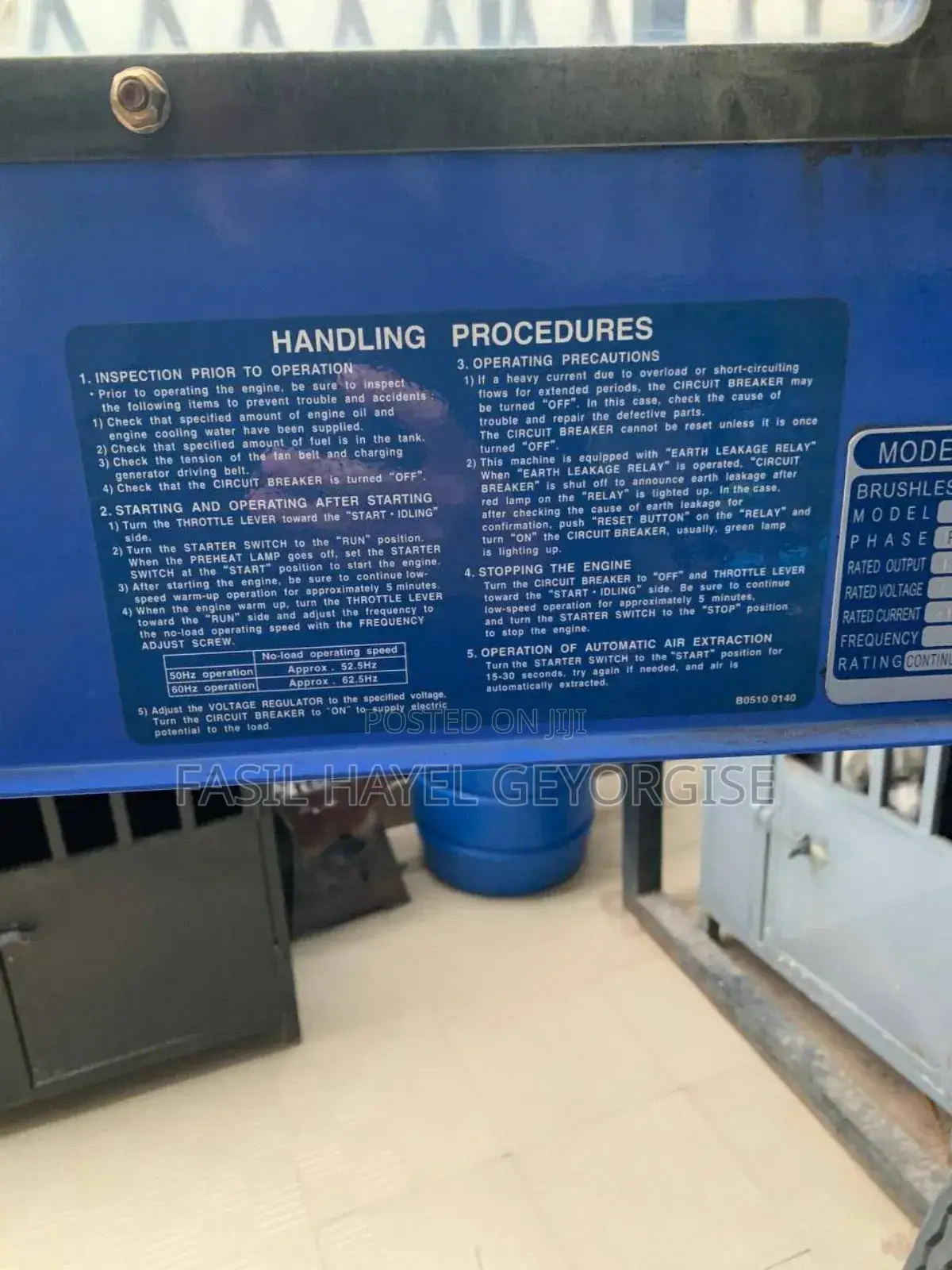 Silent Generator (Used for Home