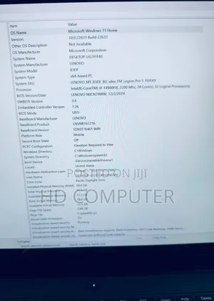 New Laptop Lenovo Legion 5 16GB Intel Core i9 SSD 1T