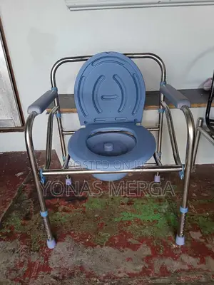 Photo - 2-in-1 Usage - Bedside Commode鄰፷toilet Seat on an Existing Toilet.