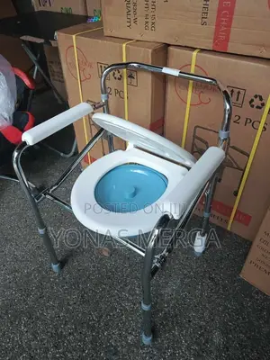 Photo - Toilet Chair燄፴commode Pot叩safe Hygienic Chair Used in Bedside/Bathroom