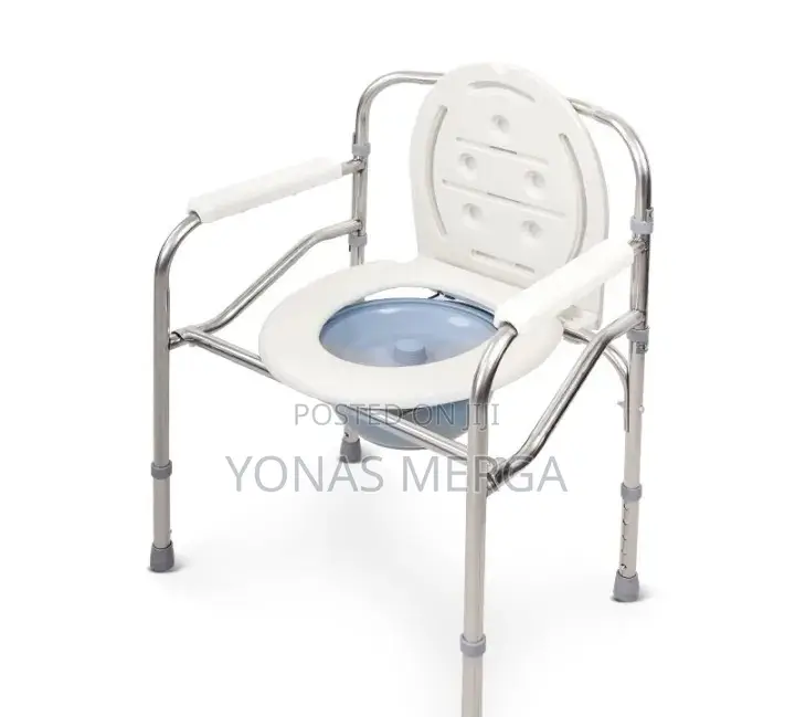 Commode Without Wheels罽℥Foldable Toilet Frame፶鷚removing the Bedpan.