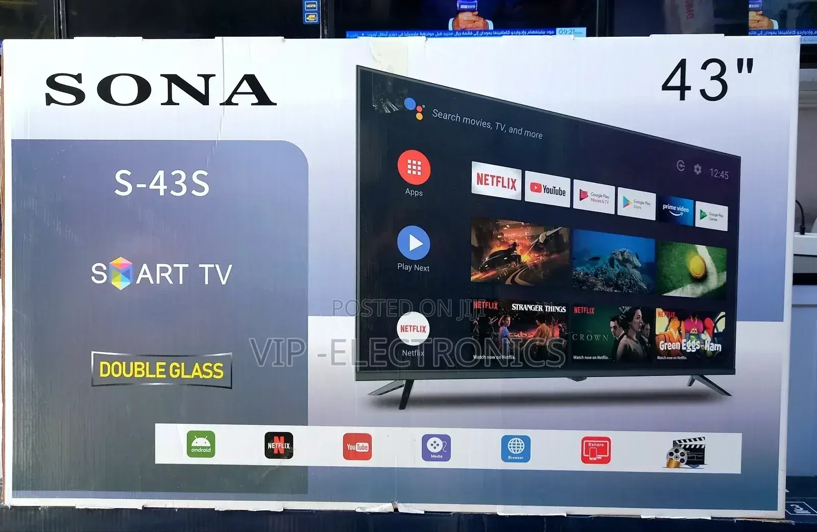 Sona 43 Inch Tv Smart Android New 2025 Tv Sona