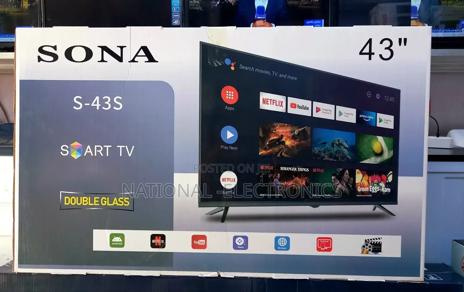 Sona 43 Inch Tv Smart Android New 2025 Tv Sona