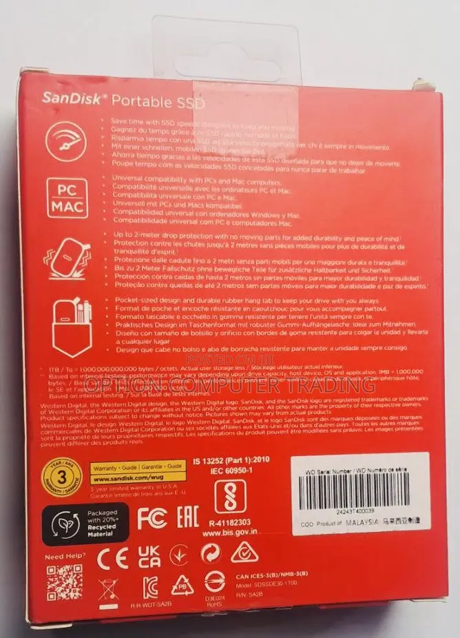 Sandisk 1tb Portable Ssd