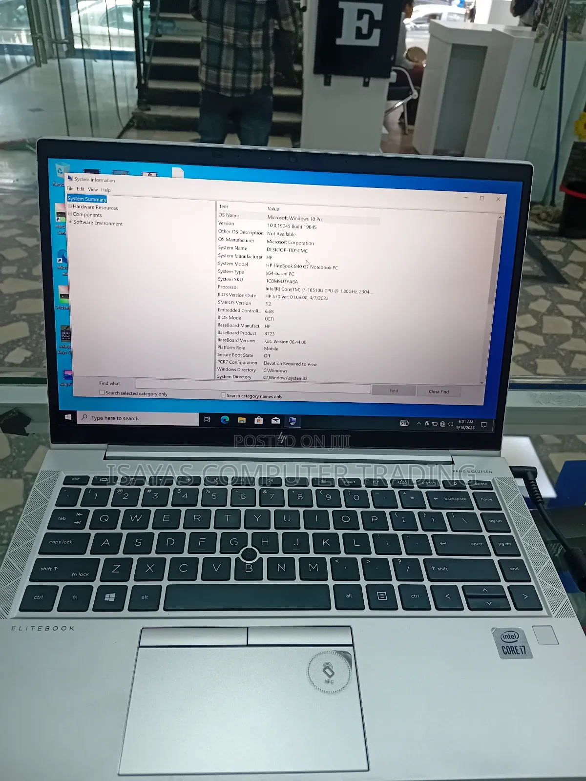 New Laptop HP EliteBook 830 G7 16GB Intel Core I7 SSD 512GB