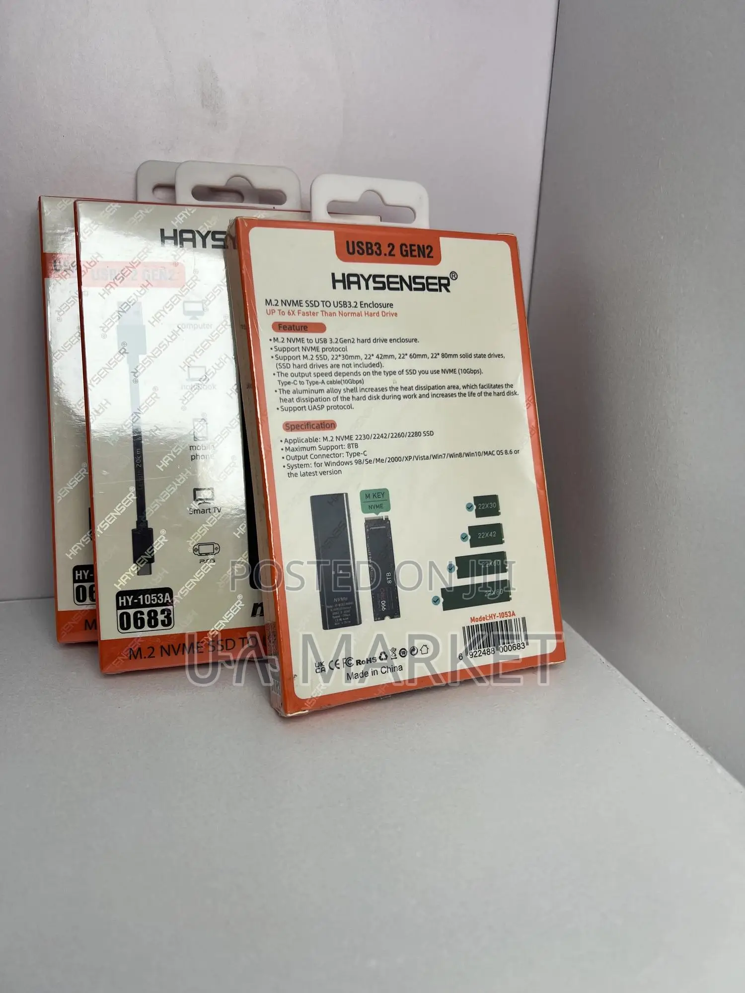 Haysenser M.2 Nvme SSD to Usb 3.2 Enclosure