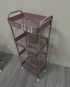  4 ከፍል ያለዉ ተንቀሳቃሽ መደርደሪያ
 ለባዝሩም ፣ ለኪችን ፣ ለሳሎን ፣ ለላዉንደሪ ክፍል የሚሆን