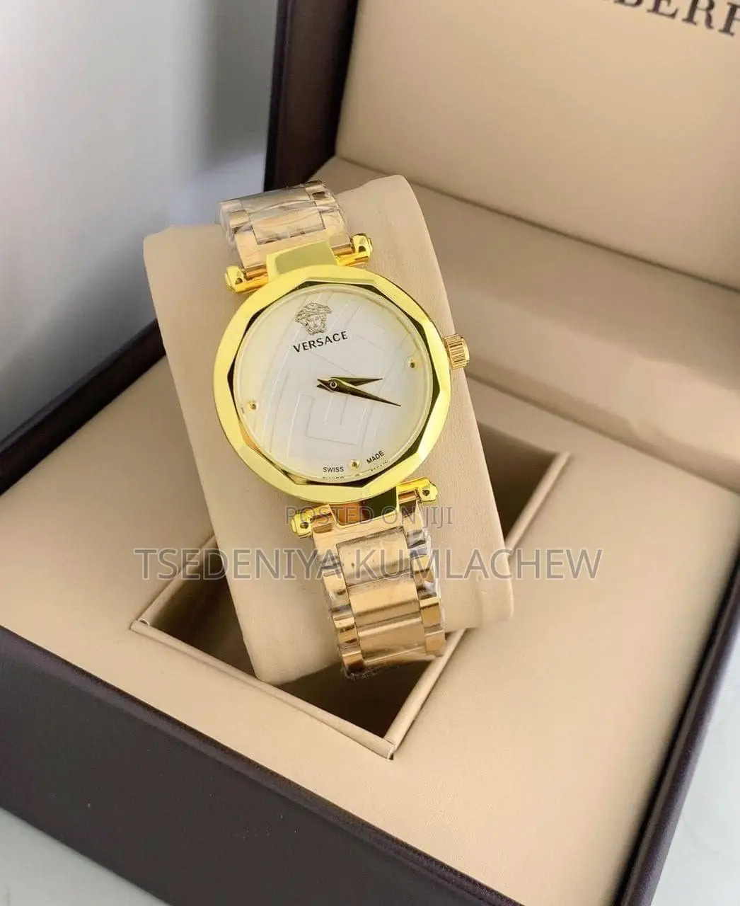 Versace Brand Stainless Steel Case Ladies Hand Watch