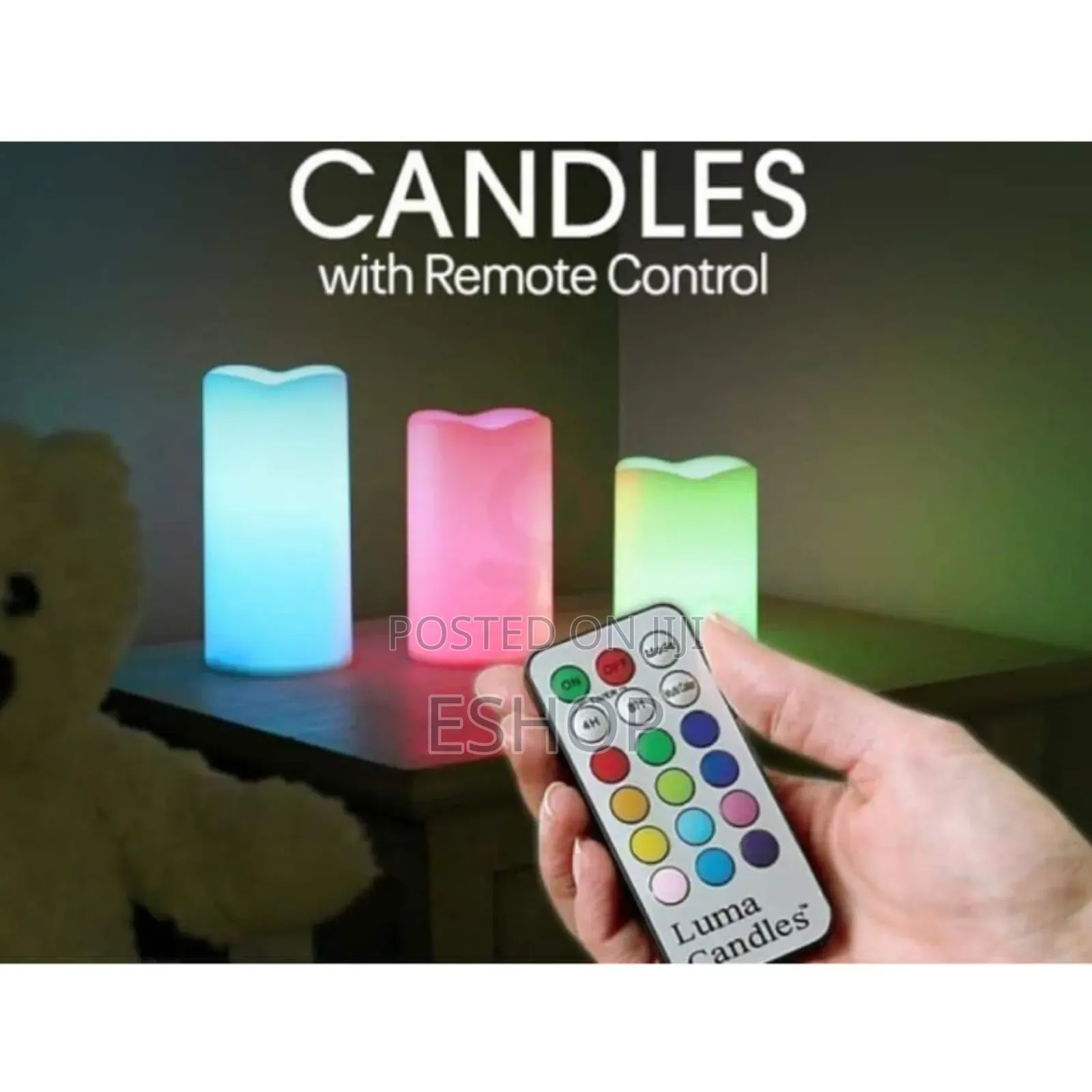 The Relaxation Set: Remote-Controlled Color Therapy Candles