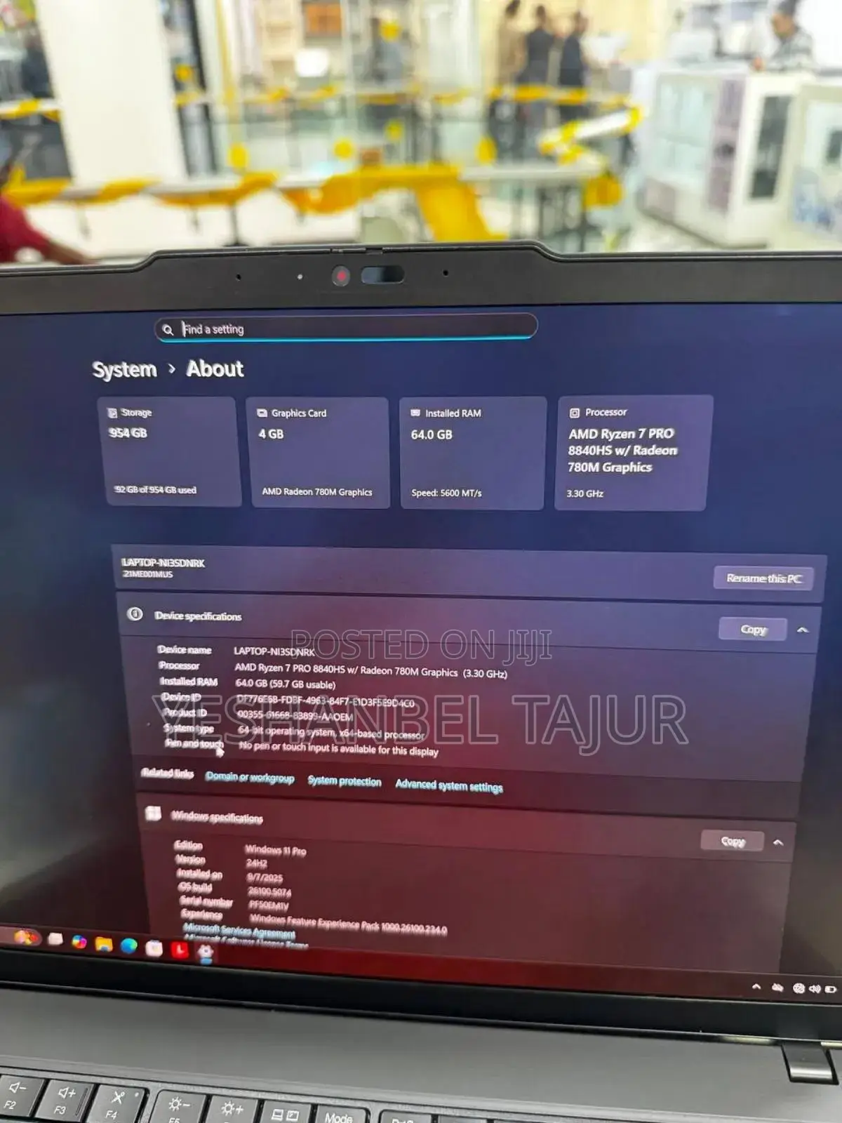 New Laptop Lenovo Thinkpad P14s 64GB AMD Ryzen 7 SSD 1T