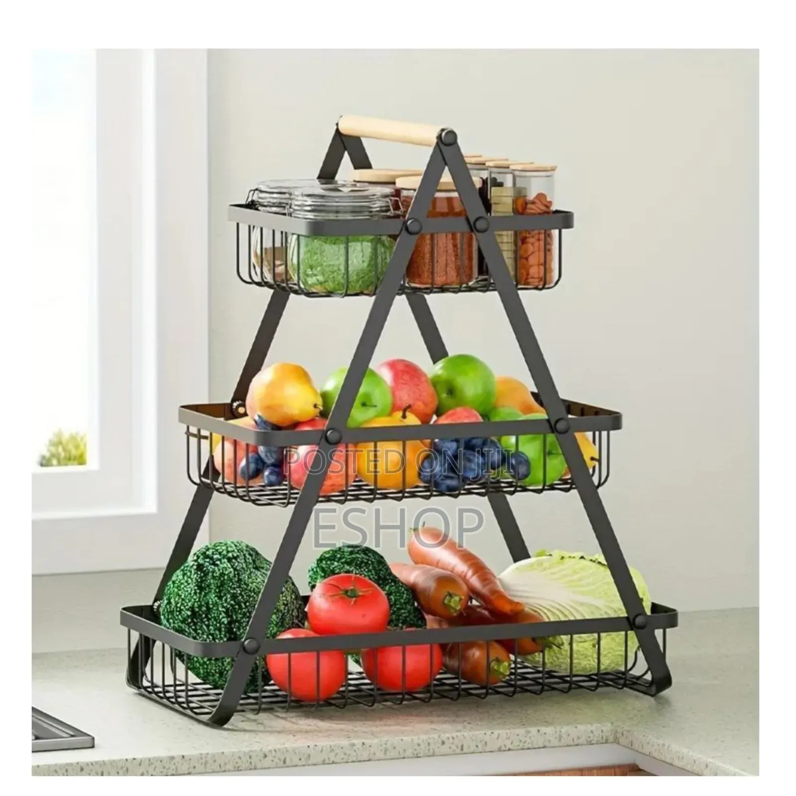 The Ultimate Kitchen Organizer: 3-Tier Non-Tarnish Fruit Basket