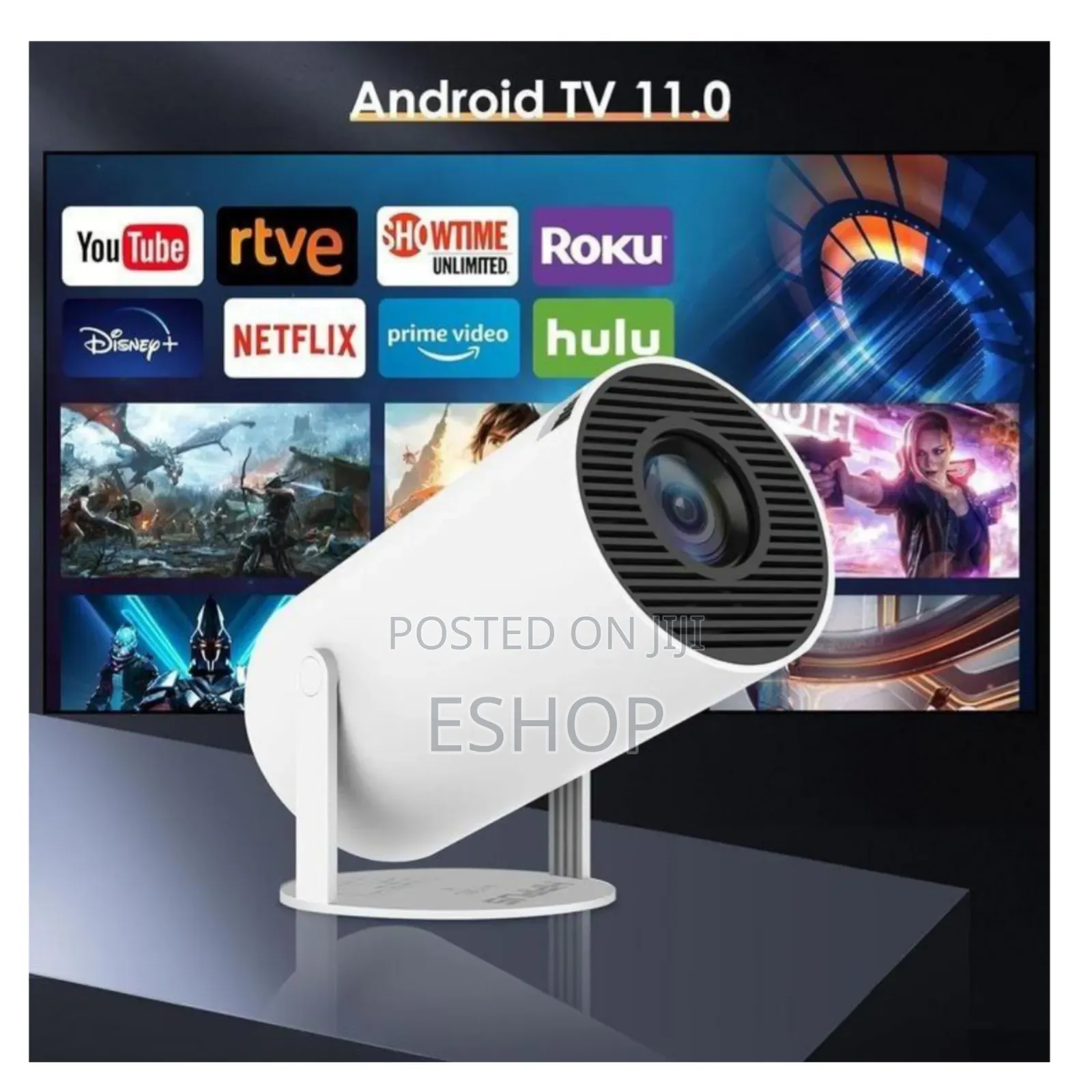 Rotatable Hd Projector With Built-in Speaker for Immersive Audio