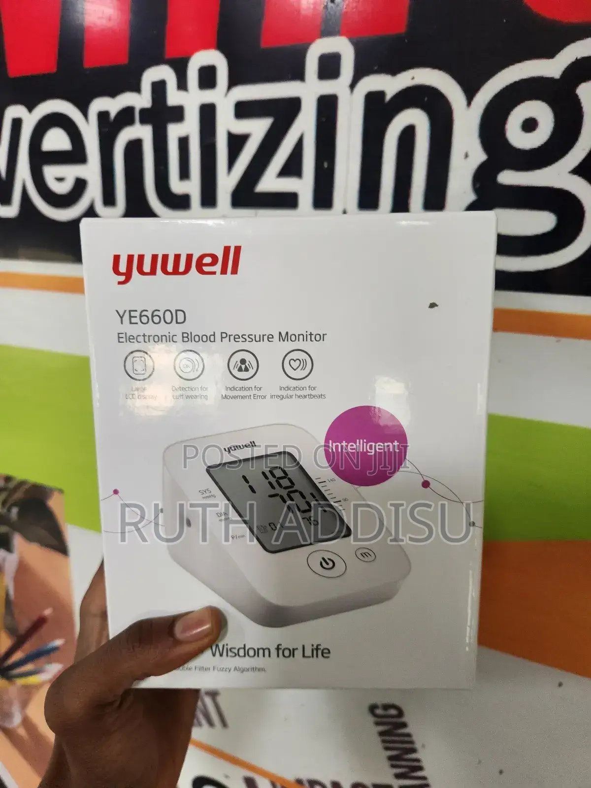 Yuwell Rechargable Blood Pressure Monitor痛批bp Monitor Digit New