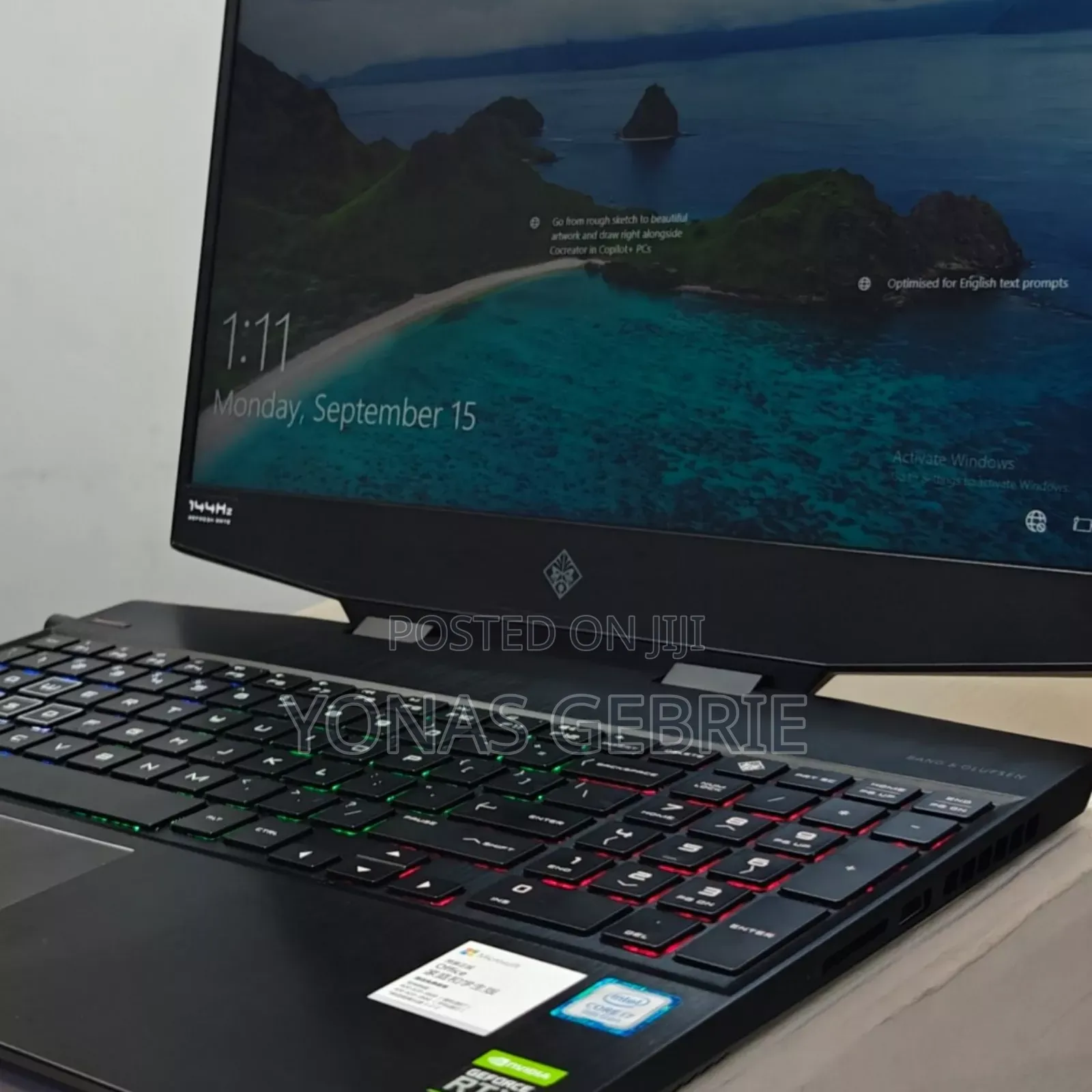 New Laptop HP Omen 15 16GB Intel Core I7 SSD 512GB