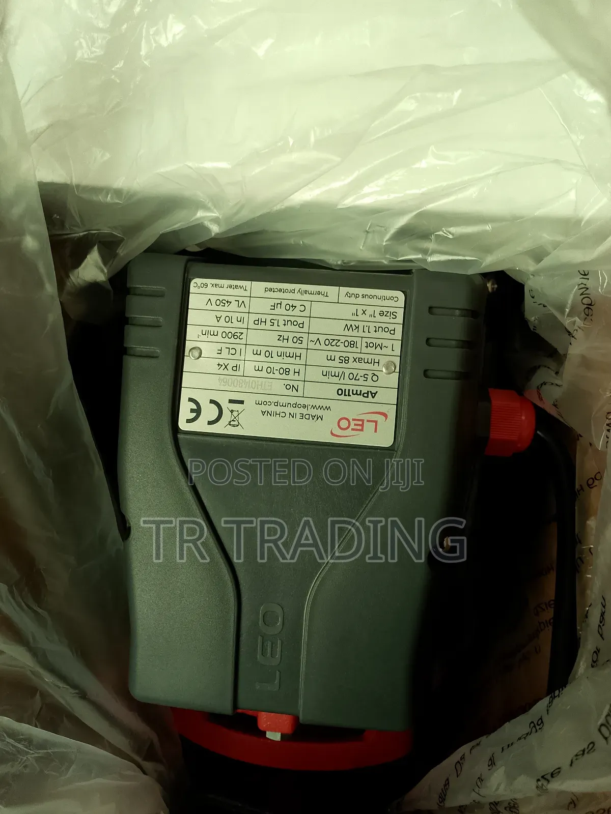 Leo Water Pump 1.1 Kw,220 Volt