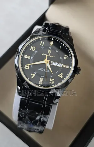 Poedagar Full Black Watch for Mens