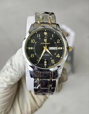 Photo - Poedagar Silver by Black Luxury Watch for Men Waterproof