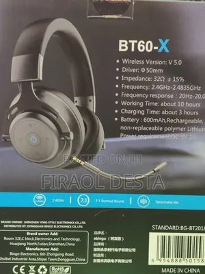 Abingo Bt60-X Wireless Gaming Headset -