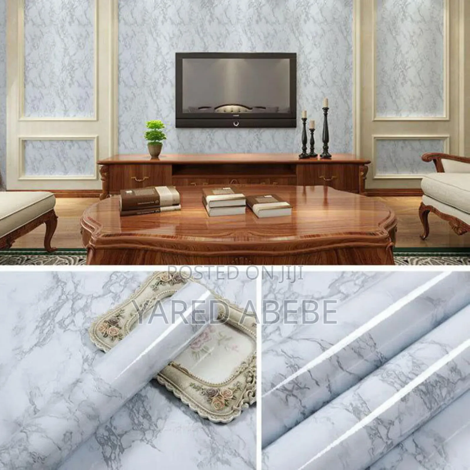 Marble Pattern Water Proof Self Adhesive Wall Sticker